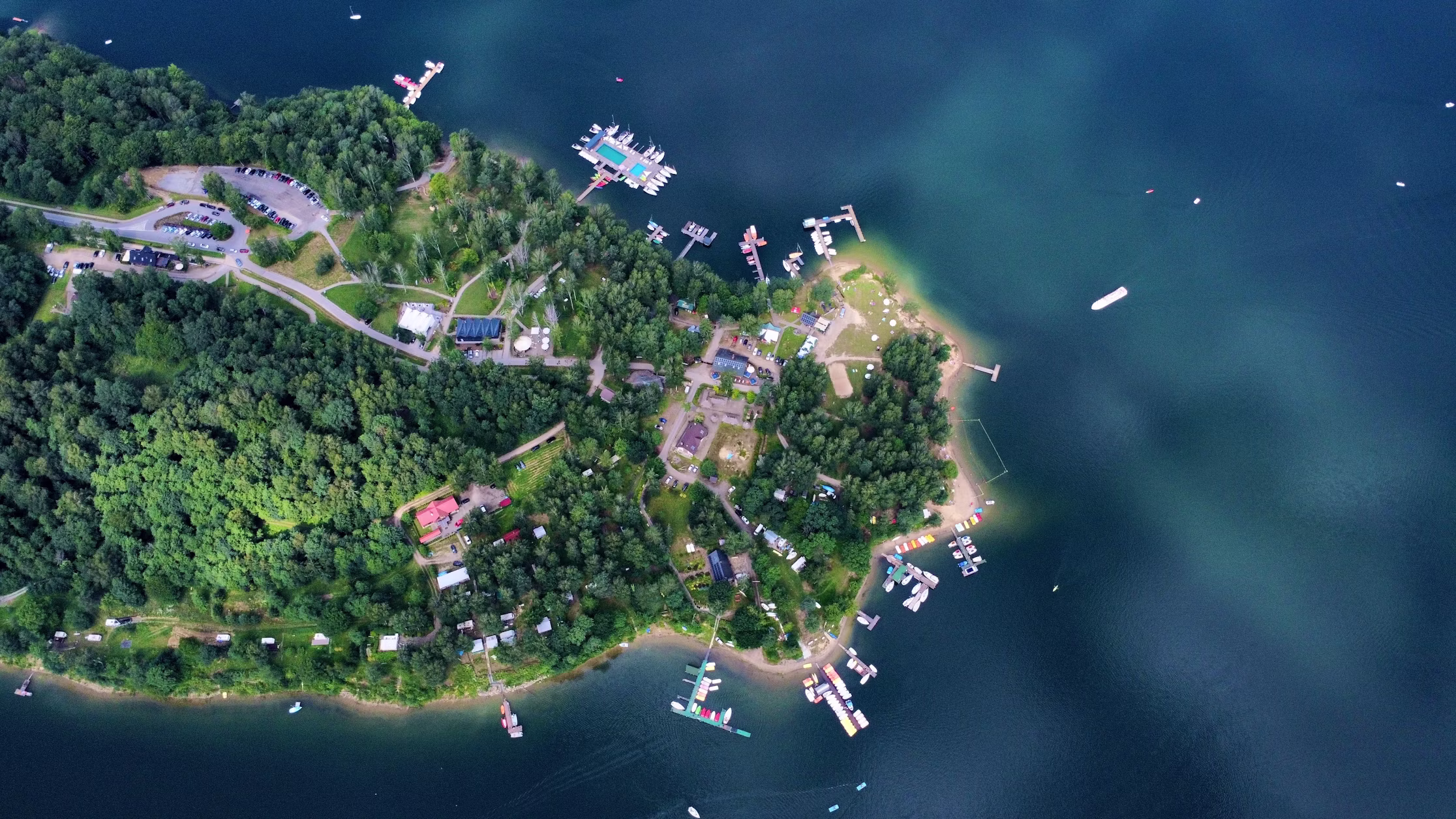 Jezioro Solina z lotu ptaka